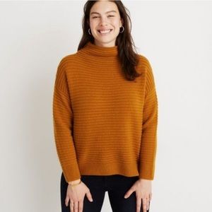 Madewell Belmont Mock Sweater NWT in Mustard Medium Women
